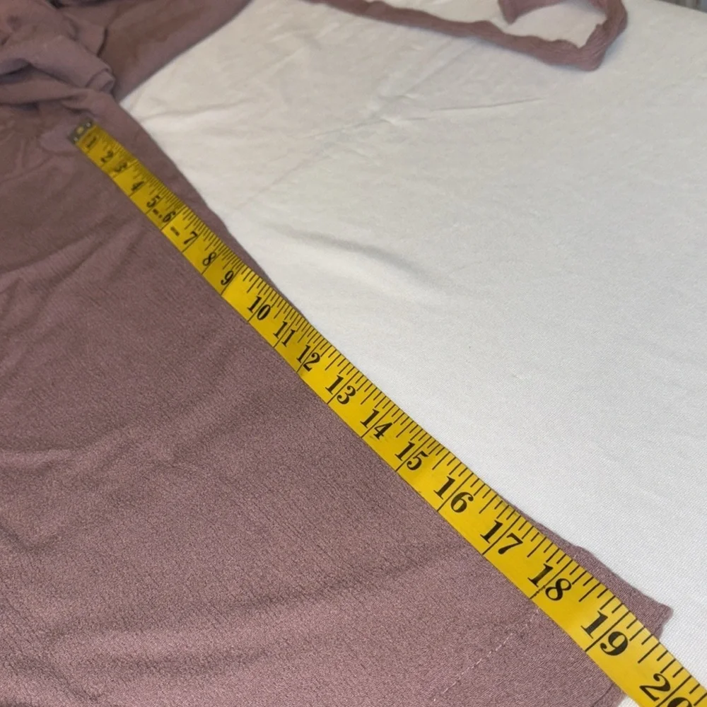 Addie capri pants pull on stretchy waist fabric tie side pockets size large